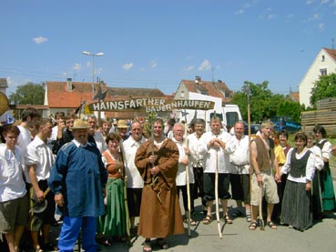 1050 Jahre Auhausen - Einzug der Bauernhaufen