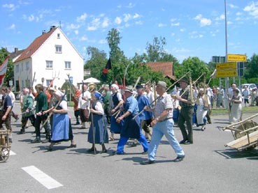 1050 Jahre Auhausen - Einzug der Bauernhaufen