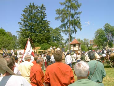 1050 Jahre Auhausen - Einzug der Bauernhaufen