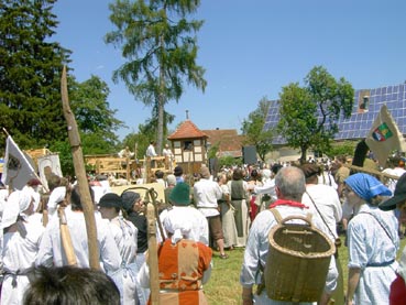 1050 Jahre Auhausen - Einzug der Bauernhaufen