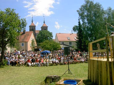 1050 Jahre Auhausen - Einzug der Bauernhaufen