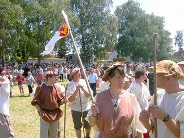 1050 Jahre Auhausen - Einzug der Bauernhaufen